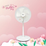 【Qlife質森活】HEC14吋純白美型立扇FN149